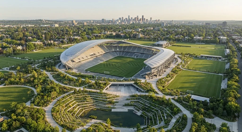 تصميم ملاعب كرة القدم باحترافية