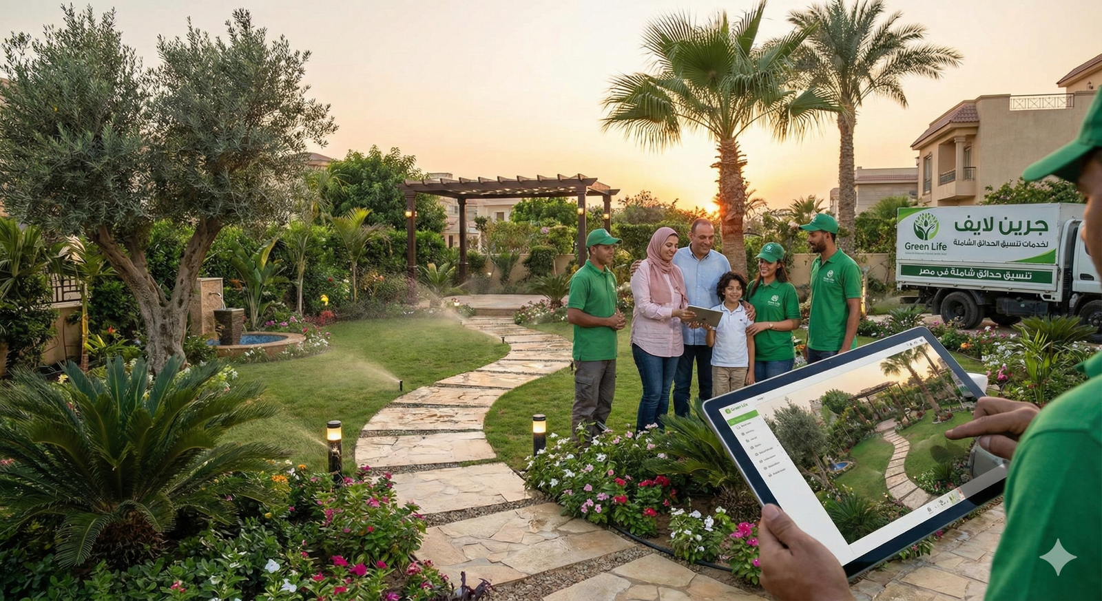 خدمات تنسيق حدائق شاملة